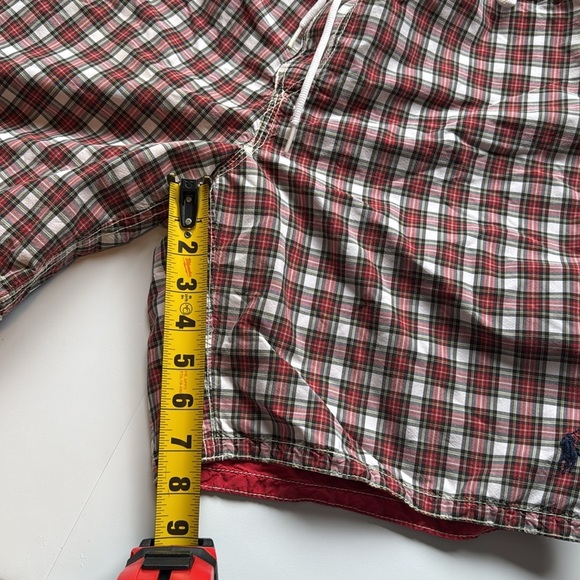 Polo Ralph Lauren Reversible Swim Trunks Striped Plaid - Picture 4 of 9